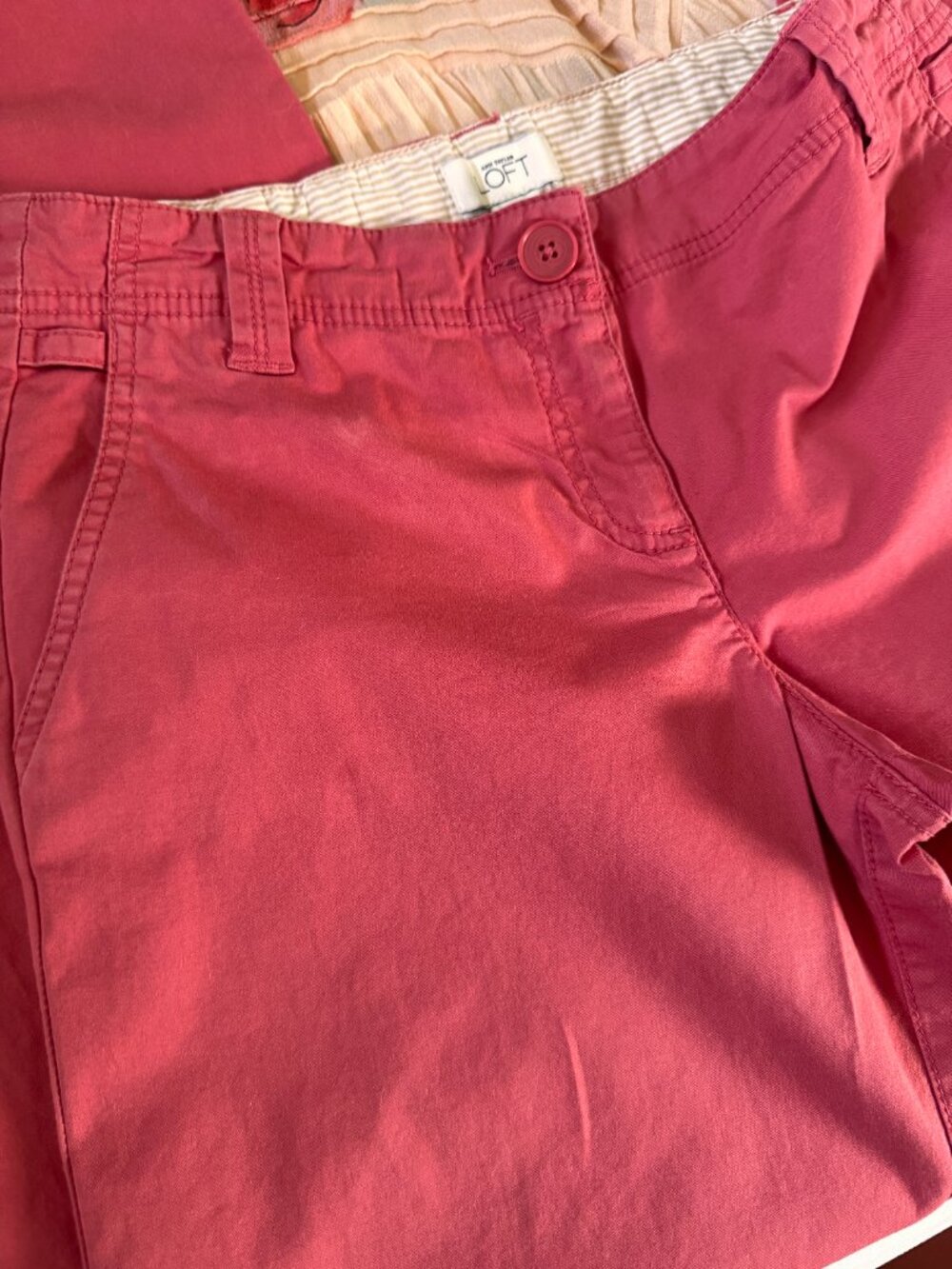 Ann Taylor Raspberry Straight Leg Pants - Picture 4 of 7